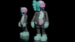 KAWS Toys for visualisation 3D model