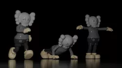 KAWS Companion - Kaws Figure 3D Model - Basic Colorway 3D model