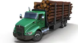 Kenworth t440 log truck 3D model