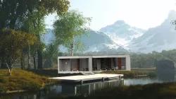 le corbusier home Low-poly 3D model