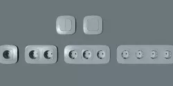 Legrand electrical power socket and switches 3D model