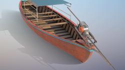 Thai Fishing Boat 3d Model