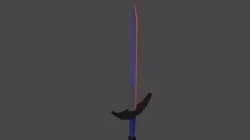 Low Poly Sword Low-poly 3D model