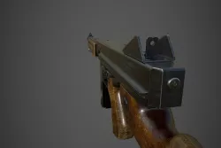 M1A1 Thompson SMG Low-poly 3D model