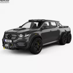 Mercedes-Benz X-Class Carlex EXY Monster X 6X6 2019 3D model