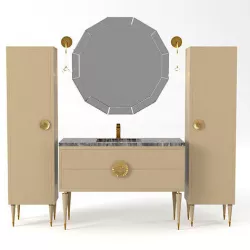 Mia Italia Novecento Bathroom Furniture Set 3D model