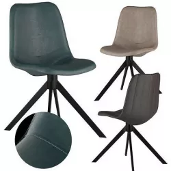 Mid-Century Chair leather 3D model Avinon Deep House 3D model 3D model