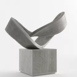 Modern Decorative Abstract Stone Art Sculpture 09 3D model