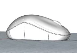 Mouse wireless Logitec M185 3D model