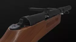 MP18 Submachine Gun Low-poly 3D model