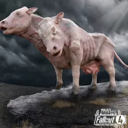 Mutant Cow Monster Low-poly 3D model