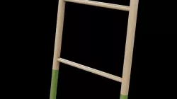 Mycroft Ladder Hanger -wood green painted Low-poly 3D model