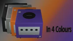 Nintendo GameCube in 4 colours 3D model