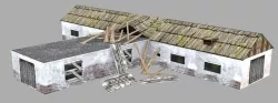 Old Barn Low-poly 3D model