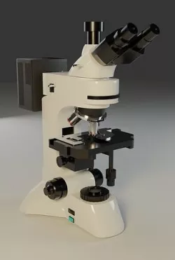 Optical Microscope Low-poly 3D model