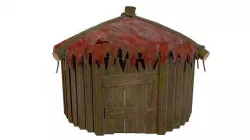 Orc Hut Game Ready Low-poly 3D model