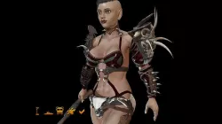 Orc Woman Low-poly 3D model