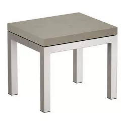 Parsons Concrete Top Stainless Steel Base End Table 3D model