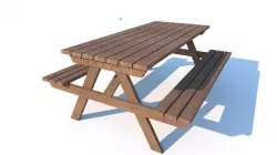 PICNIC TABLE Low-poly 3D model