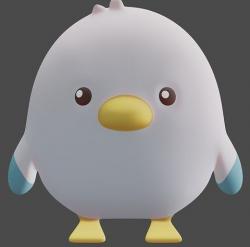 plush bird 3D model