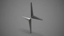 Polestar logo 3D model