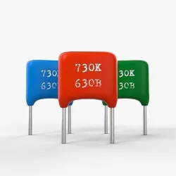 Polyester Film Capacitor with 2K PBR textures Low-poly 3D model