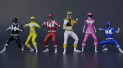 Power Rangers 3D model