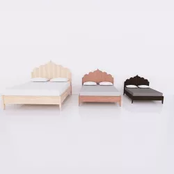 Revit Family - Full  scalable bed 1 Low-poly 3D model