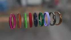 Rings  Low-poly 3D model