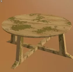 Round Table2 Low-poly 3D model