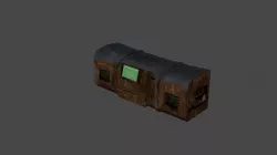 Rusty Computer Crate Low-poly 3D model