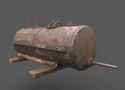Rusty Mine Tank 3D model