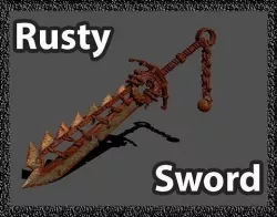 Rusty sword 3D model
