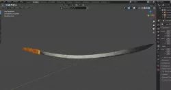 Sabre Low-poly 3D model