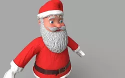 Santa Claus 3D Model Low-poly 3D model
