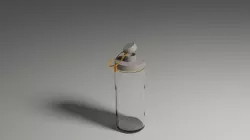 School Water Bottle 3D model