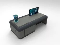 Sci Fi Hologram Table Low-poly 3D model