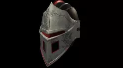 Sci-Fi Knight Helmet Low-poly 3D model