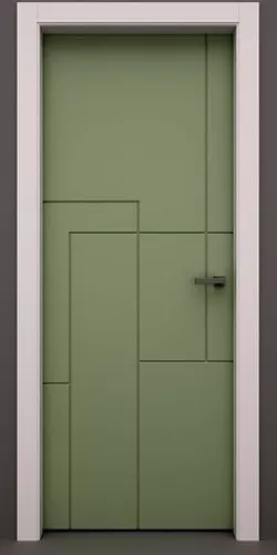 Set of 5 stylish molded interior doors 3D model