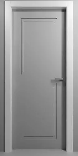 Set of 7 fashionable carved interior doors 3D model