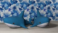 Shark from IKEA Low Poly Low-poly 3D model