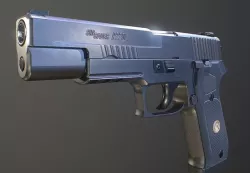Sig Sauer P220 Legion Full-size 10mm  Low-poly 3D model