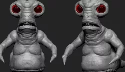 Slugman Low-poly 3D model