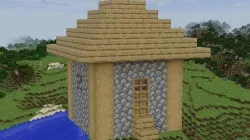 Small Minecraft house  Low-poly 3D model