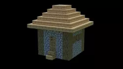 Small Minecraft house  Low-poly 3D model