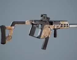 SMG Kriss Vector Low-poly 3D model