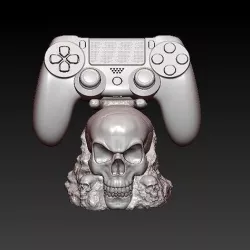 soporte ps4 craneo 3D model