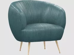 SOUFFLE CHAIR Ruched by Kelly Wearstler max fbx obj Low-poly 3D model