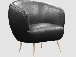 SOUFFLE CHAIR unruched by Kelly Wearstler max fbx obj Low-poly 3D model