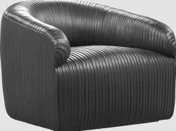 Souffle club chair Ruched By Kelly Wearstler max fbx obj Low-poly 3D model